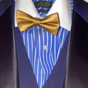 Jo’s A Bank Signature Collection Gold Satin Bow Tie